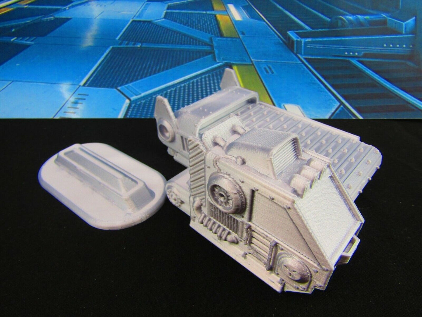 Crusher Mining Construction Equipment Scenery Scatter Terrain 3D Printed Model