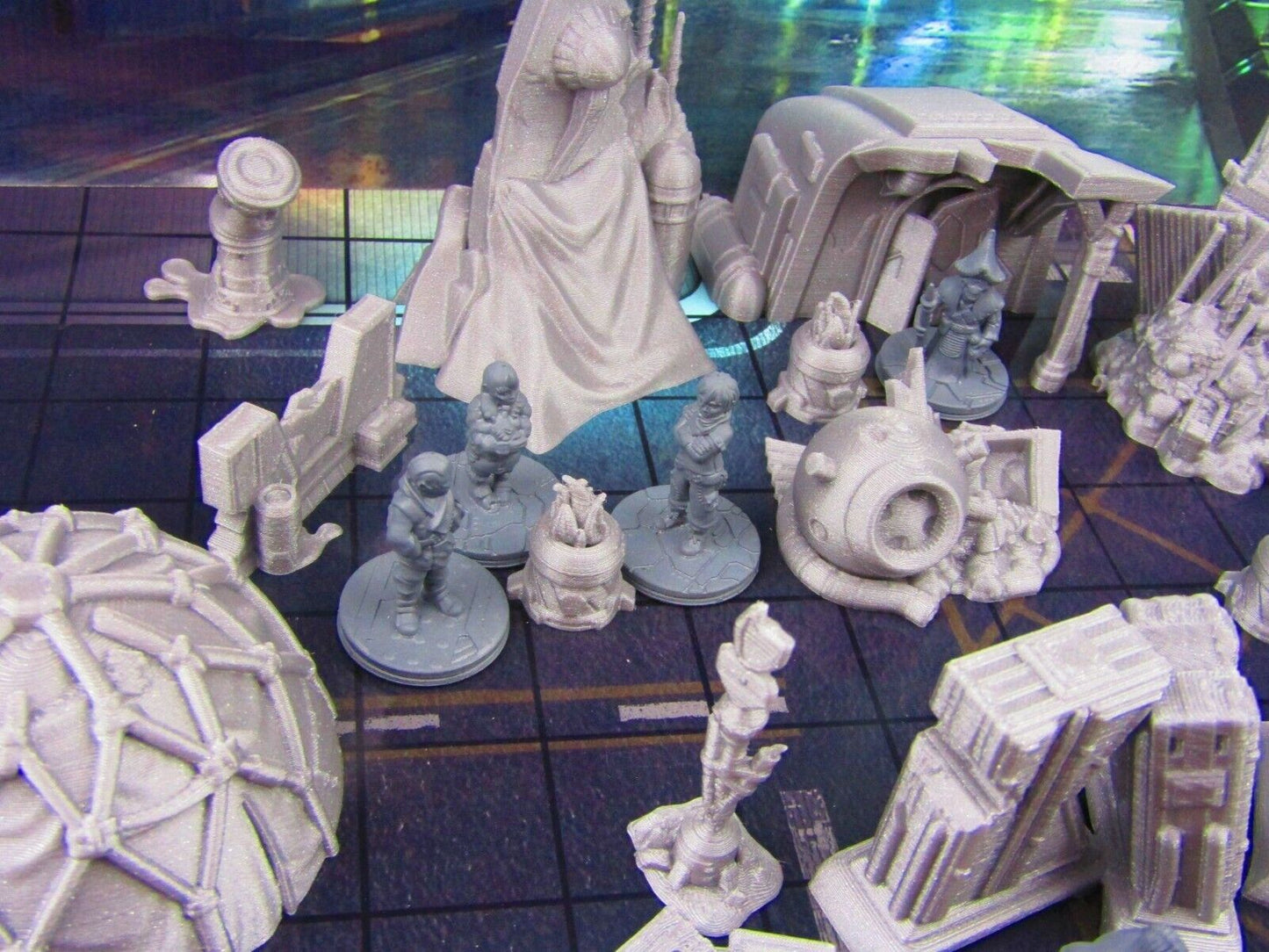 24pc Inner City Poverty Stricken Slums Scenery Scatter Terrain 3D Printed Model