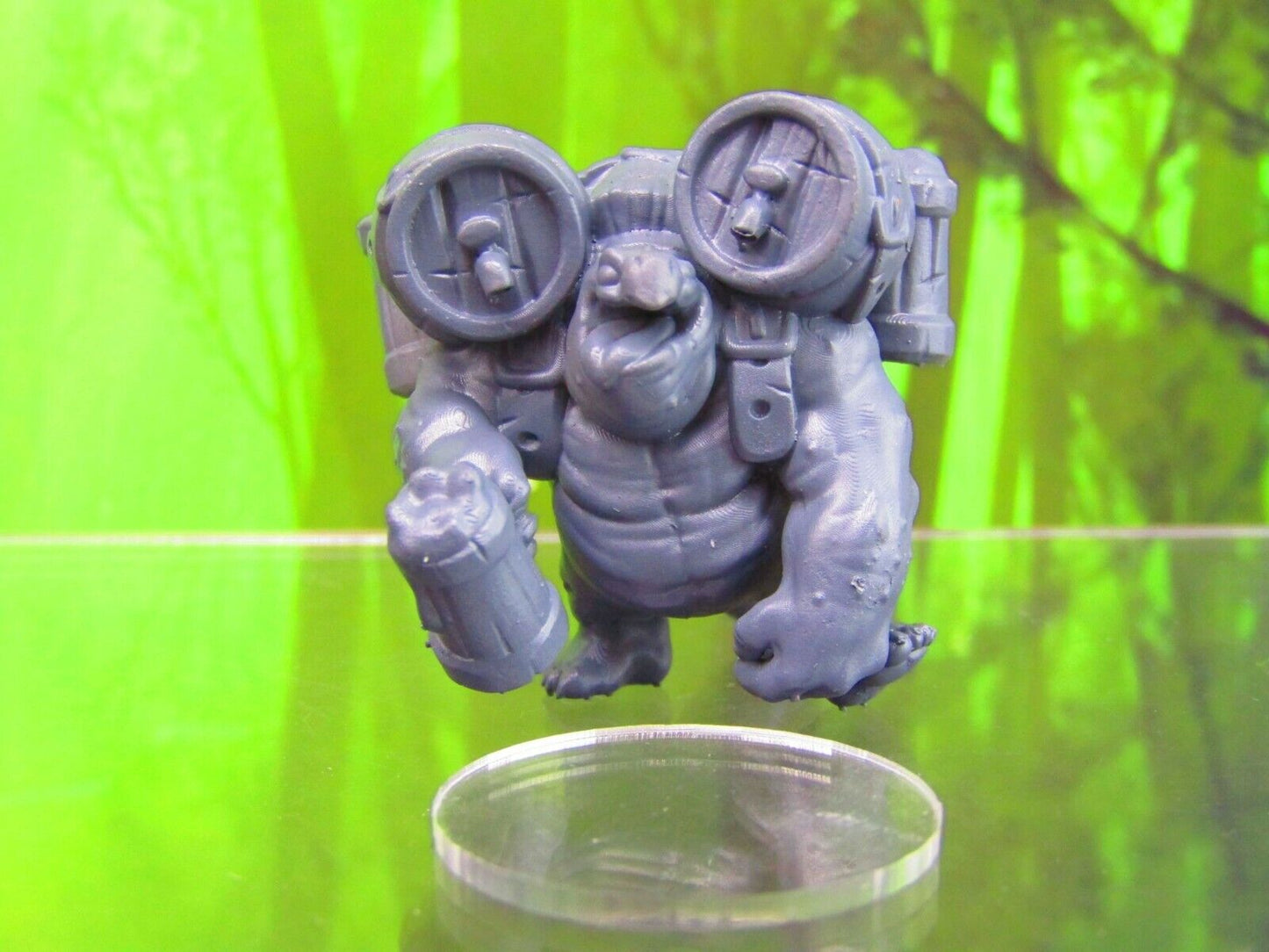 Tortle Barkeeper Turtle Man Drink Dispenser Mini Miniature Figure 3D Printed