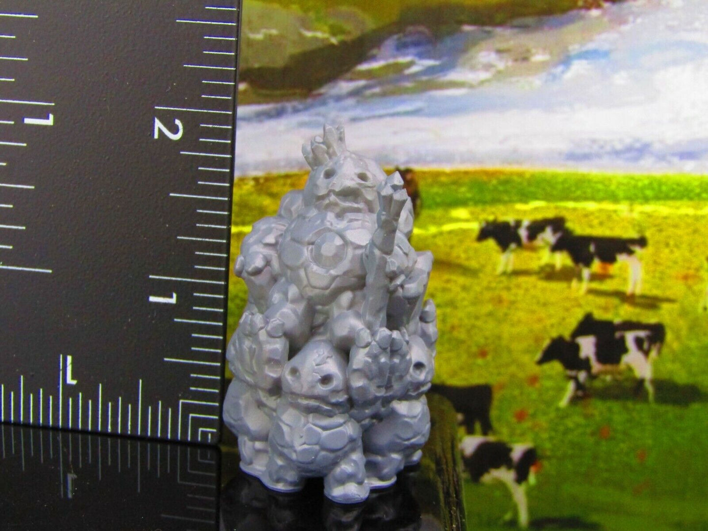 Clod King on Throne Earth Elemental Dirt Folk Mini Miniature Model Character