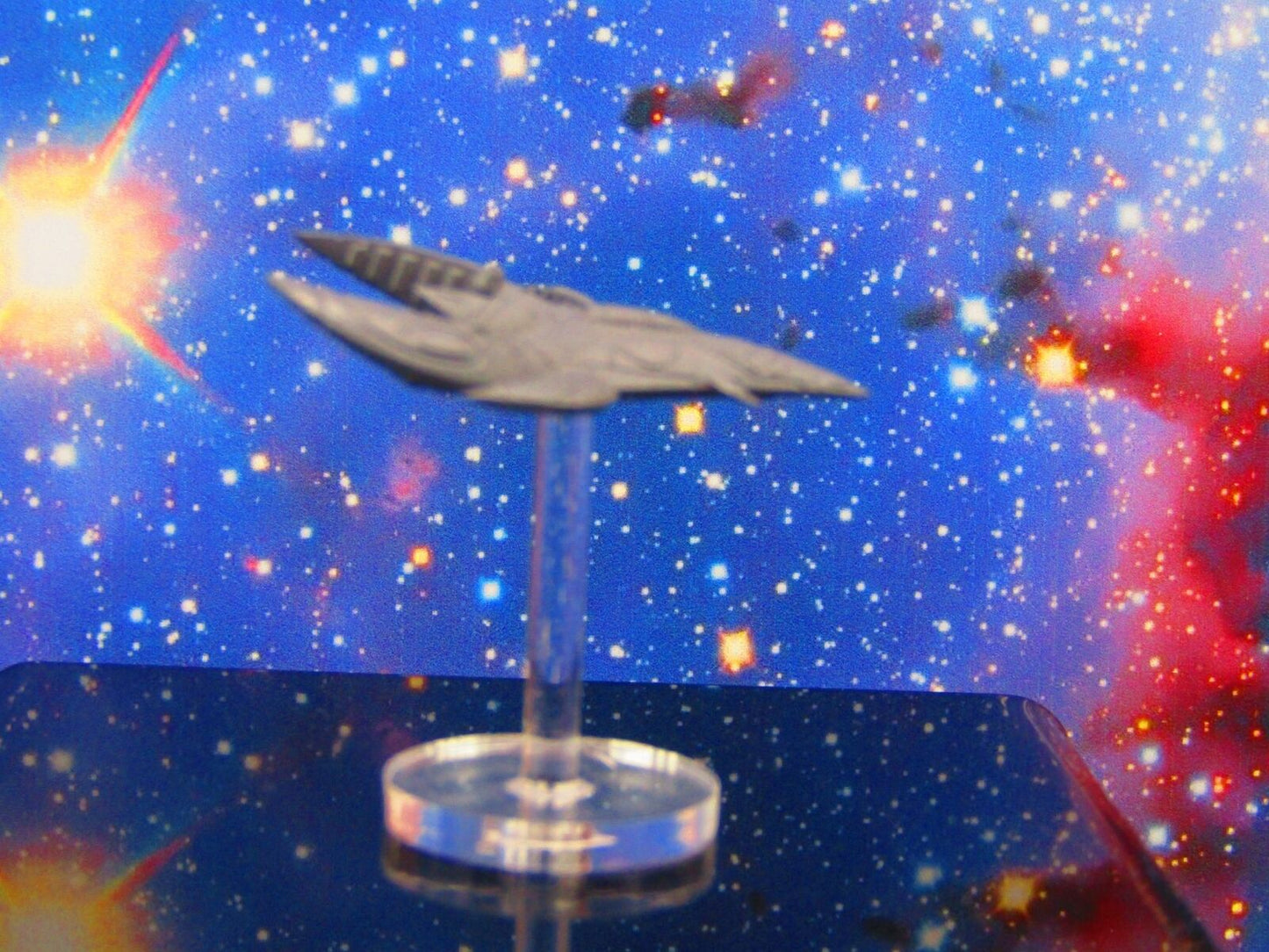 Kshellik Gunship Scout Mass 1 W/ Flight Stand & Rod Astra Nebula Billion Suns