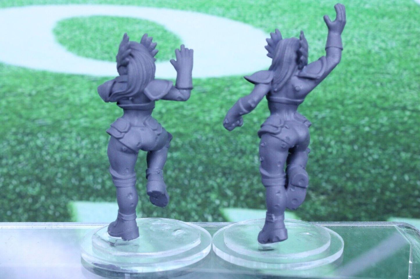 2PC Unicorn Warrior Catcher Mini Player RPG Tabletop Blood Fantasy Football Bowl