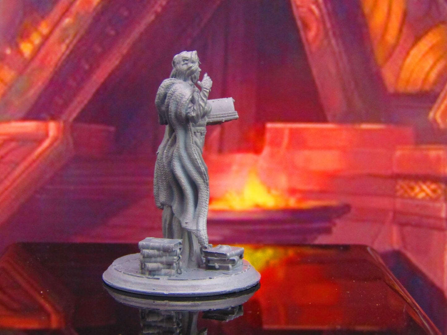 Female Wizard Sorceress Mini Miniature Model Character Figure 28mm/32mm Scale