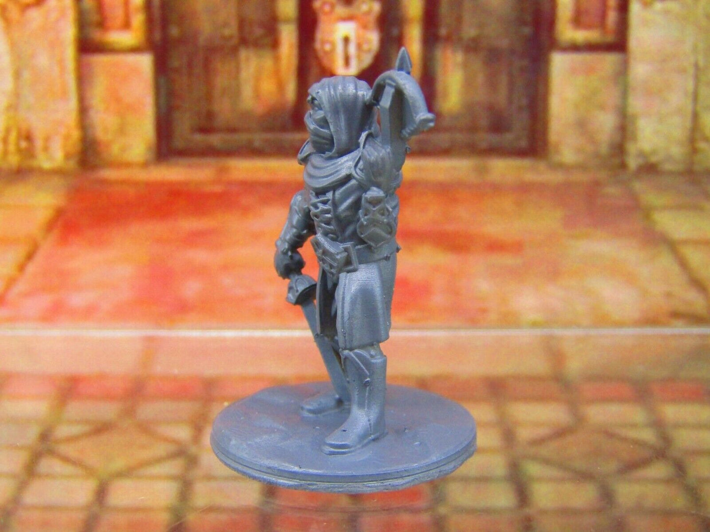 Dark Elf Scout Rogue Thief w/ Crossbow and Shortsword Mini Miniature Figure 3D