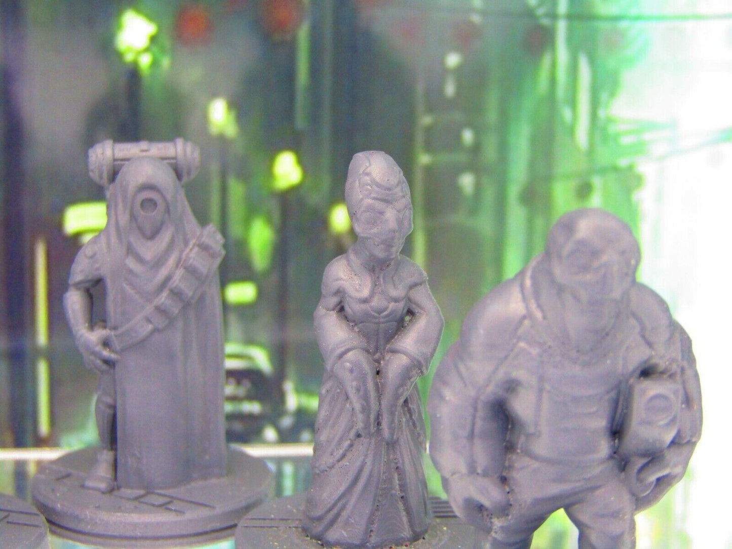 Lot of 5 Alien Civilans Commoners NPCs Mini Miniature Figure 3D Printed Model