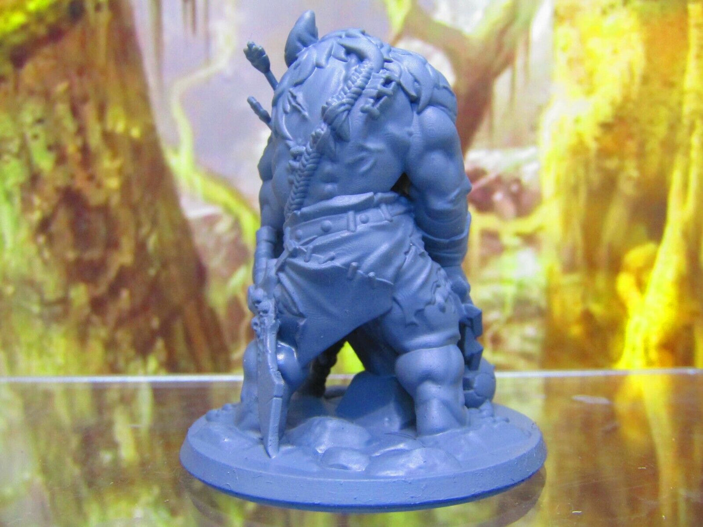 Roaring Horned Troll Mini Miniature Figure 3D Printed Model 28/32mm Scale