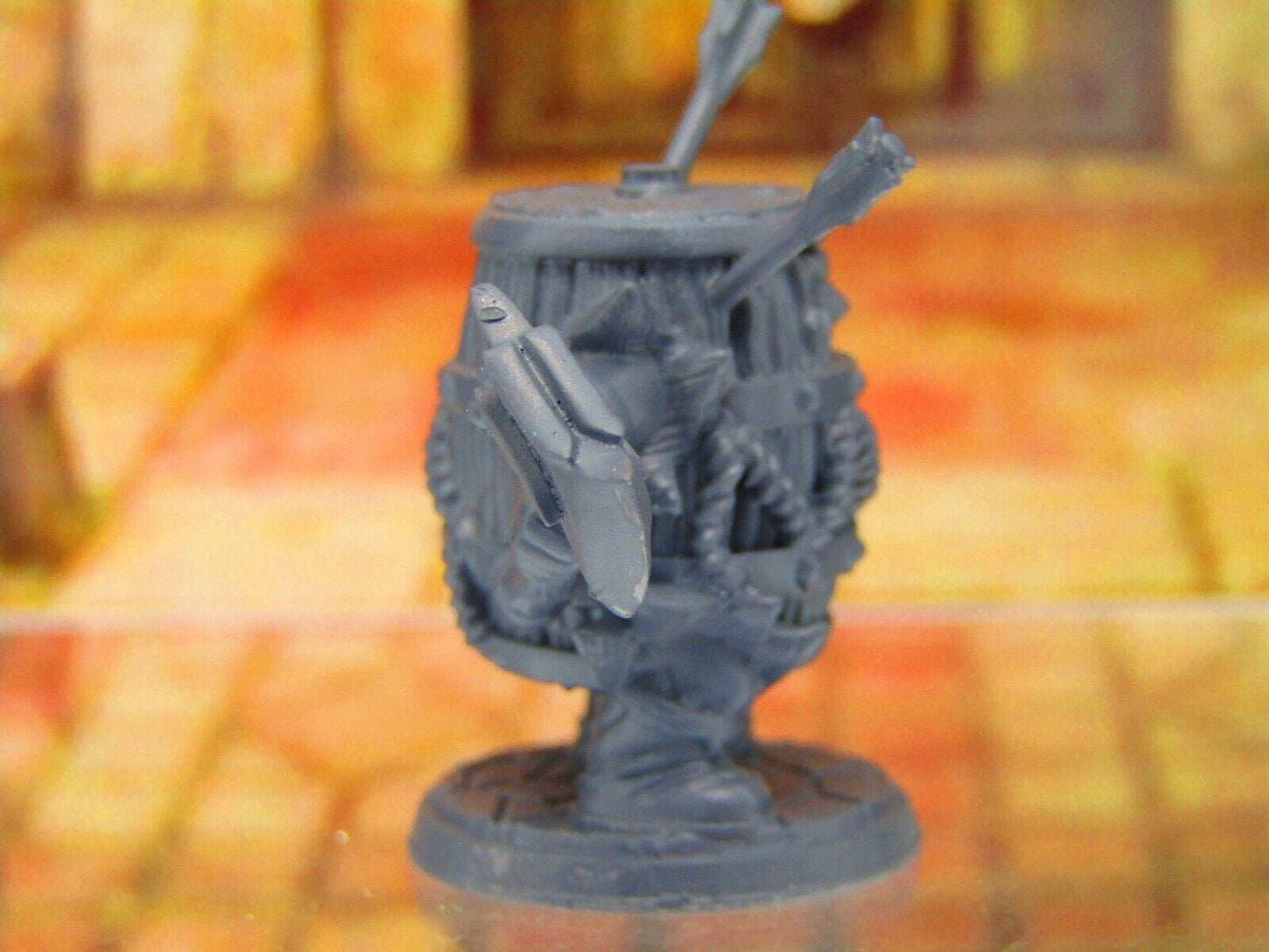 Klaus the Barrel Tank Dwarf Warrior Mini Miniature 3D Printed Model 28/32mm