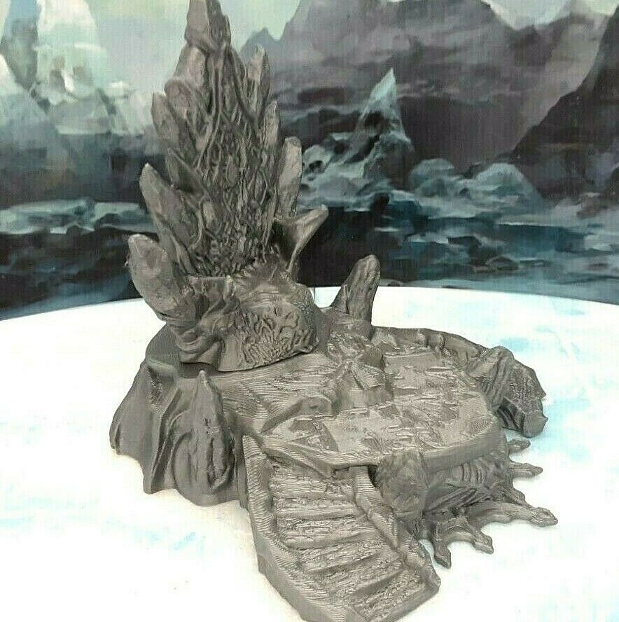 Frost Giant Throne w/ Dais Scatter Terrain Set Scenery 28mm Dungeons & Dragons