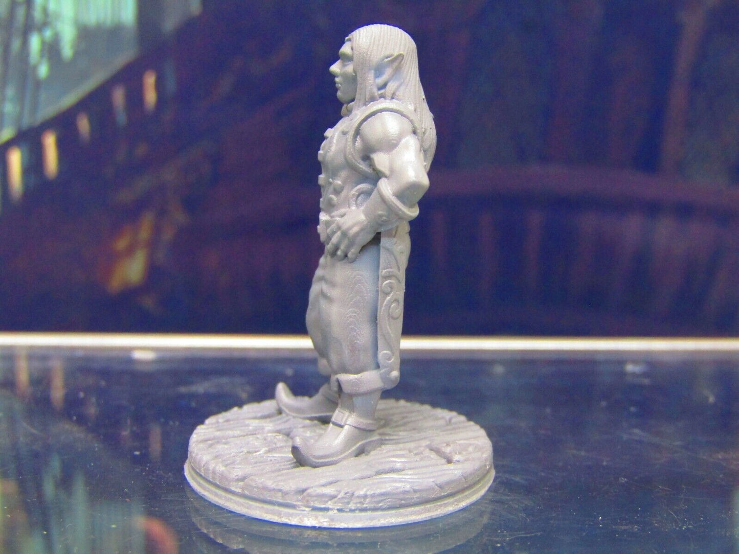 Elf Pirate w/ Cutlass Mini Miniature Figure 3D Printed Model 28/32mm Scale