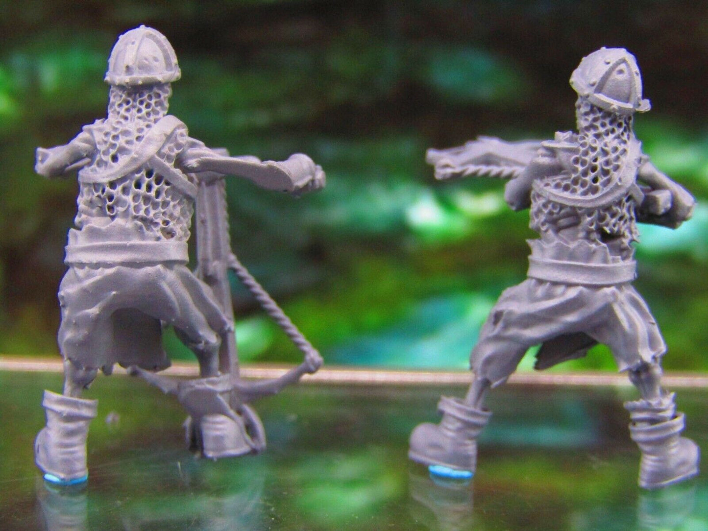 2pc Undead Skeletons Archers Crossbowmen Soldiers Mini Miniatures 3D Print