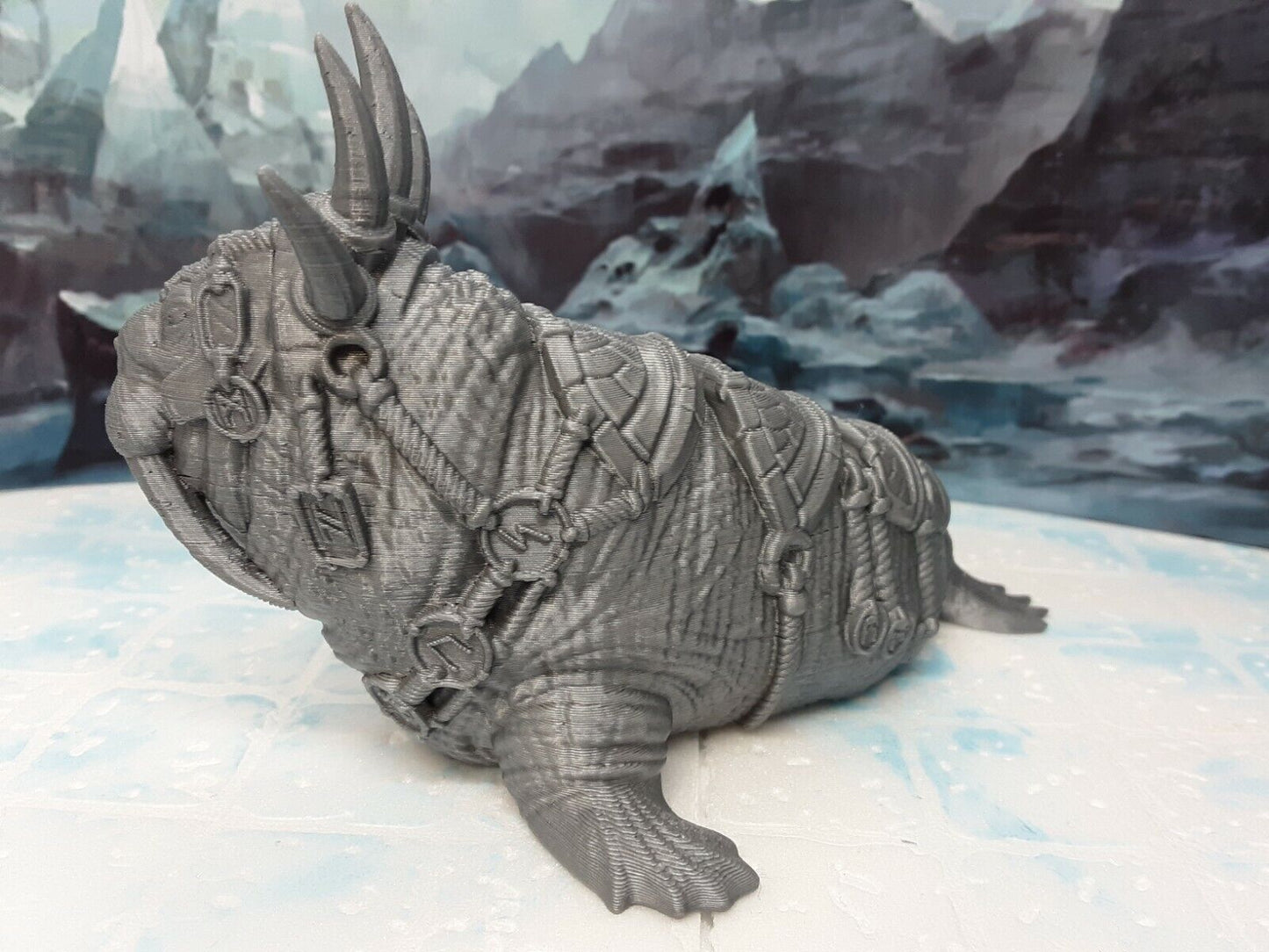 Walrus God & Walrus Folk Miniature Mini Figure Tabletop Game Piece D&D