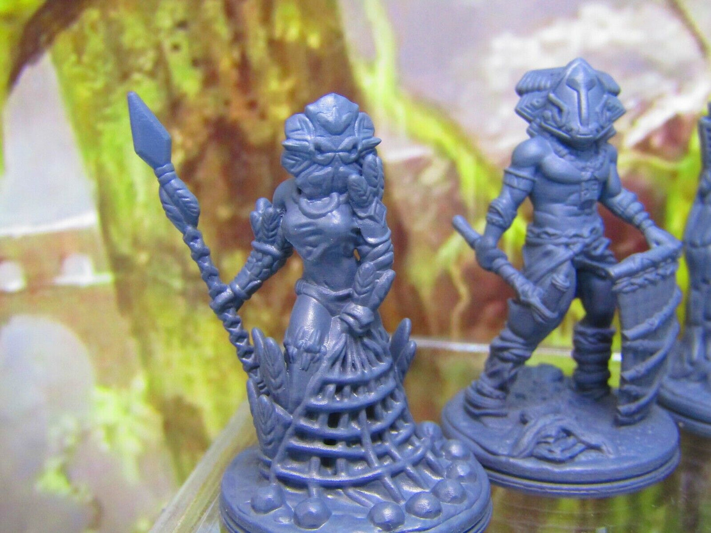 5pc Masked Tribal Jungle Tribe War Party Mini Miniature Figure 3D Printed Model