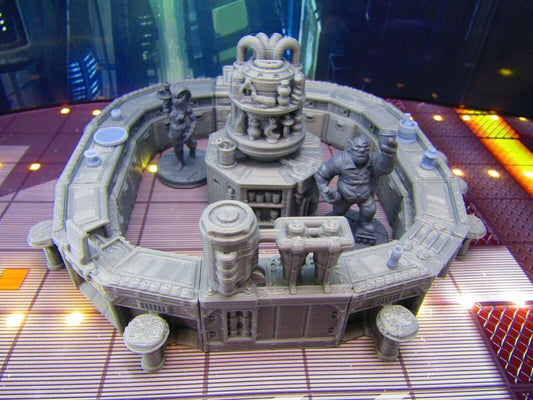 27pc Sci Fi Modular Bar Scenery Terrain Set w/ Mini Characters 3D Print