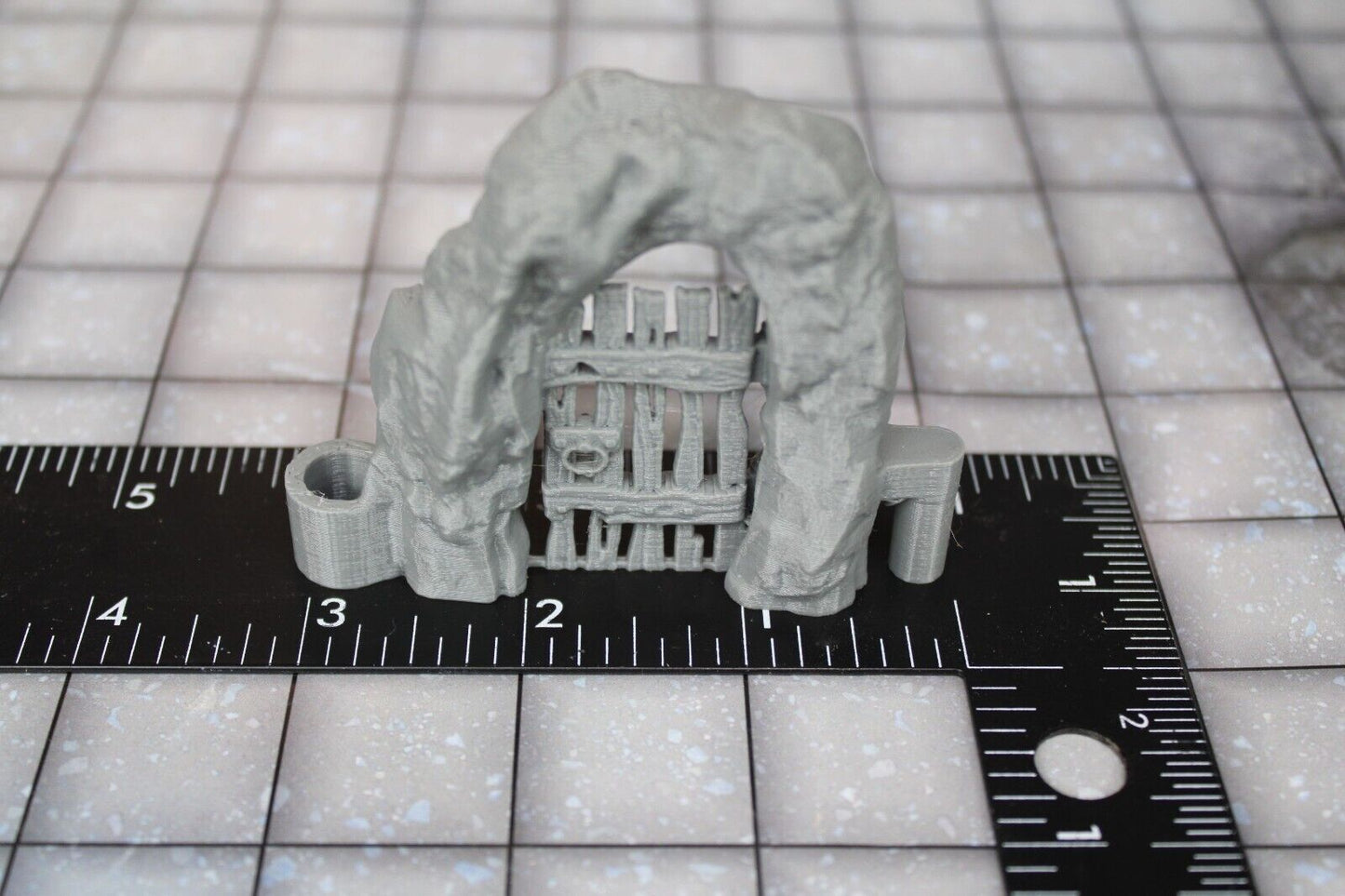 4pc Dry Cavern Dungeonsticks Cave Closed Doorways Walls Map Tile Set Scenery D&D