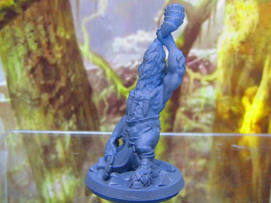 Goatman War Crier w/ Horn Mini Miniature Figure 3D Printed Model 28/32mm Scale