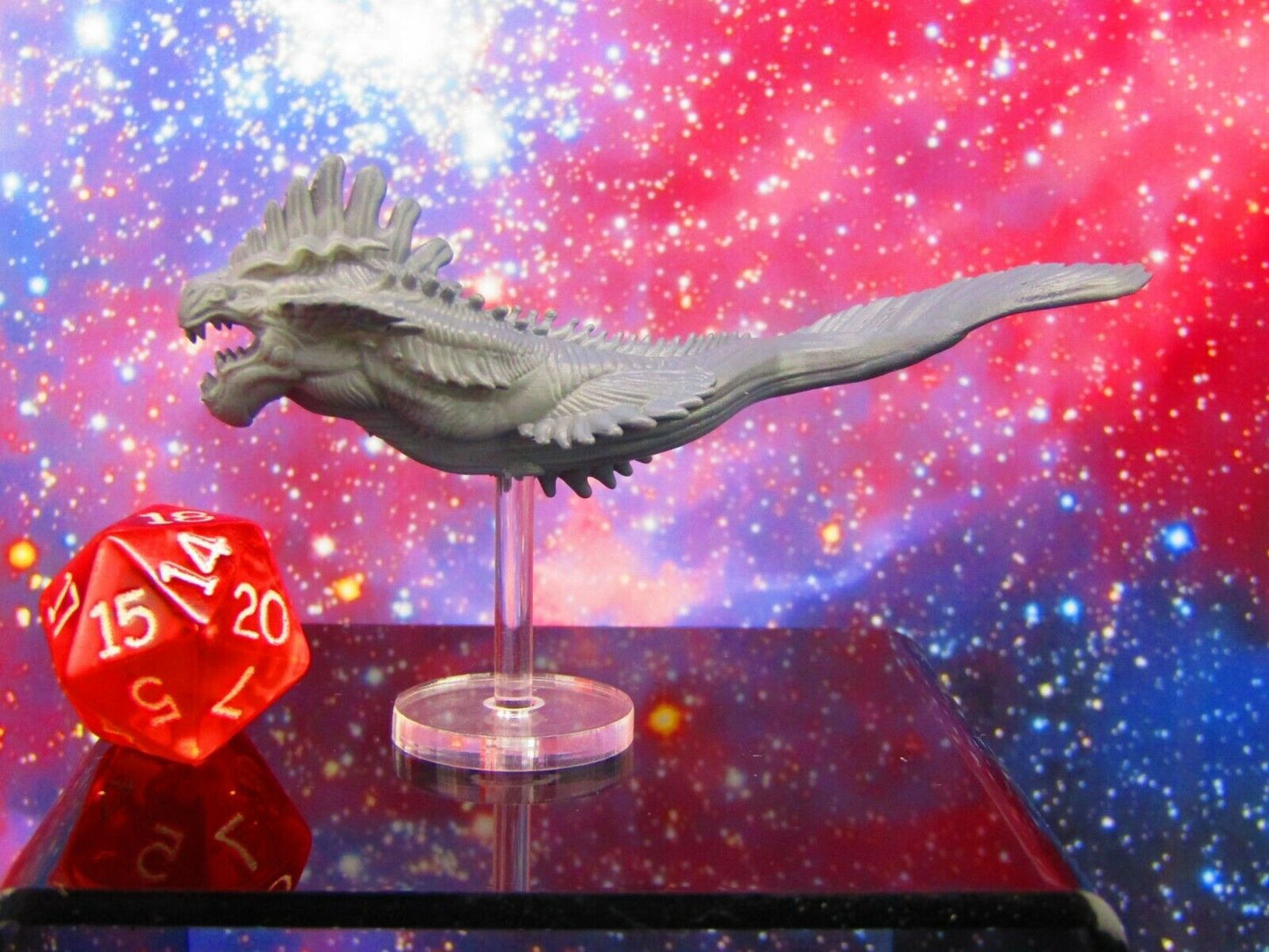 Space Serpent Space Creature Monster Space War Gaming Set w/ Flight Stands & Rod
