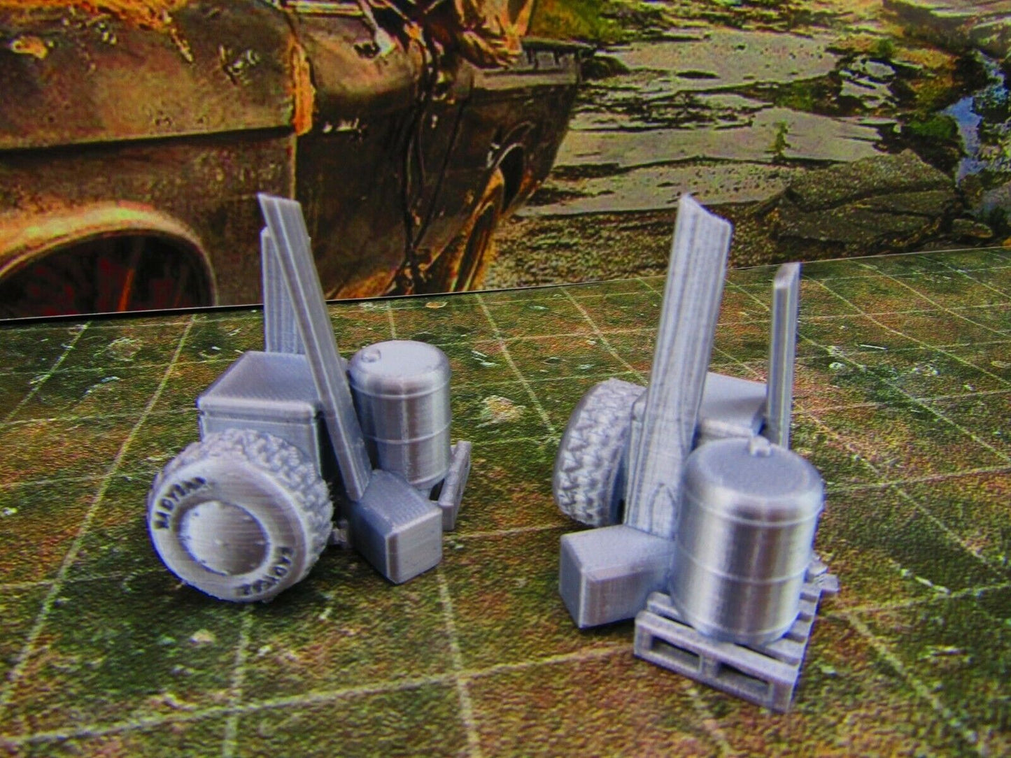 2pc Junk Street Rubble D Scatter Terrain Scenery Wasteland Apocalypse Dystopian