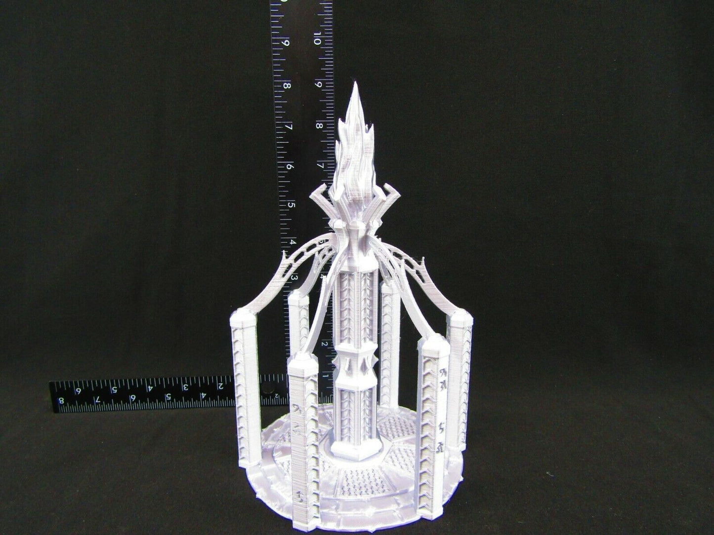 Summoning Circle Magic Tower w/ Flame Mini Miniature Figure 3D Printed Model