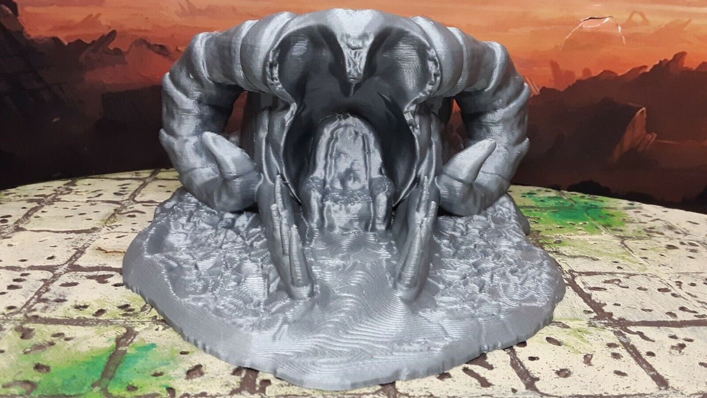 Dragon Skull Bone Skeleton Throne 28mm Scale Dungeons & Dragons Scatter Terrain