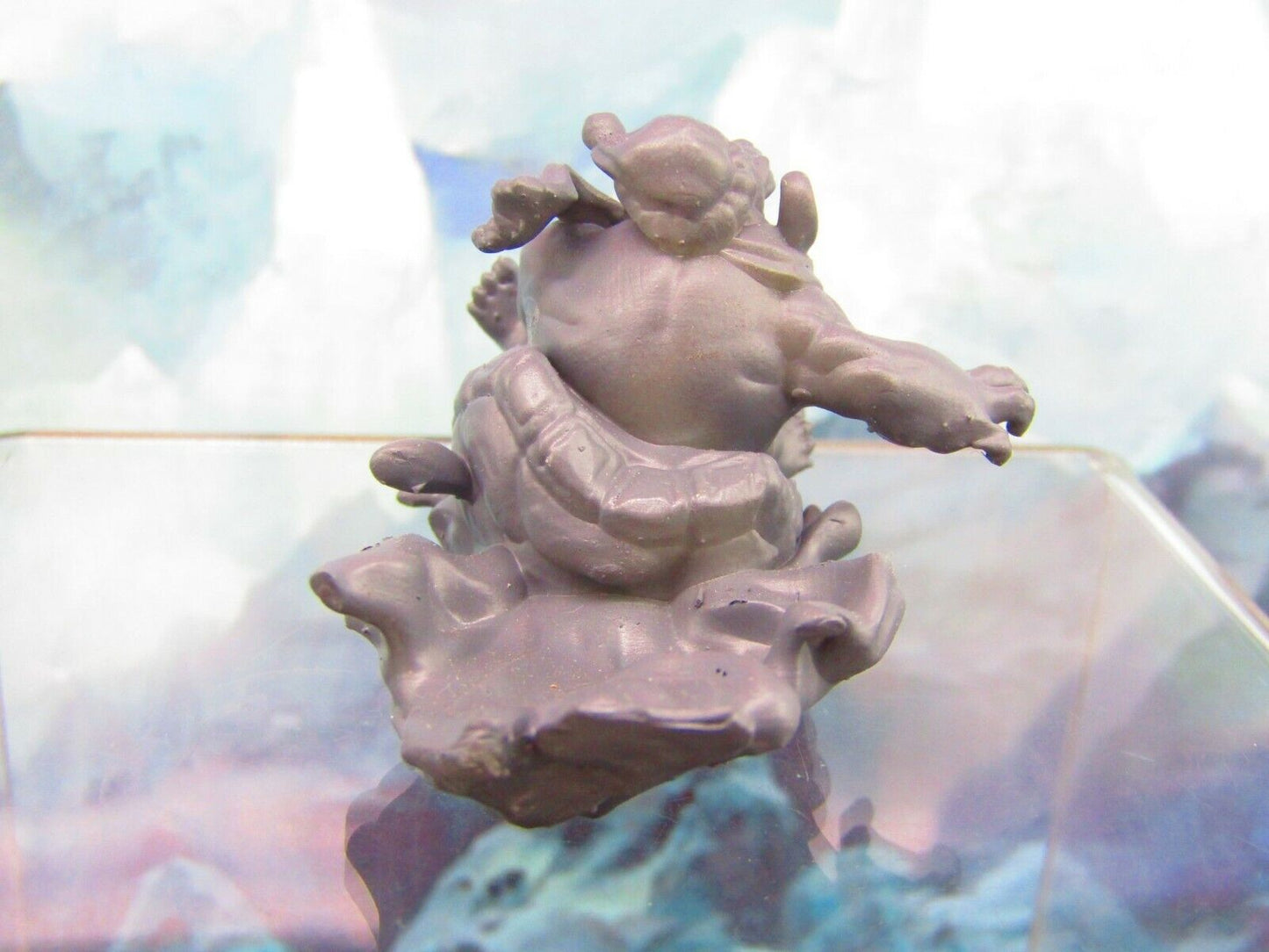Winter Sledding Tortle Mini Miniature Figure 3D Printed Model 28/32mm Scale