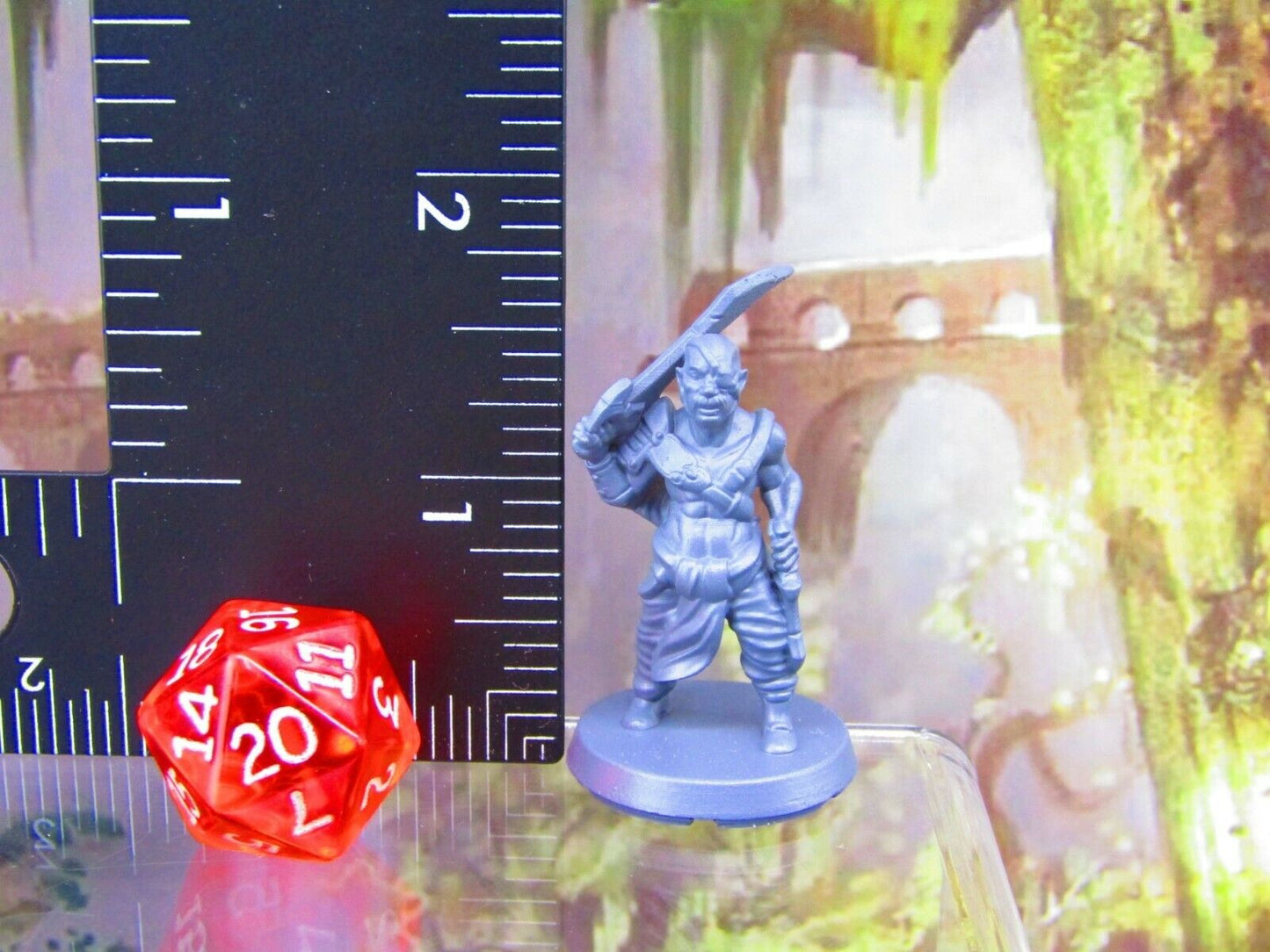 5pc Player Characters Dwarf, Elf, Half Orc, Half Elf, Human Mini Miniatures