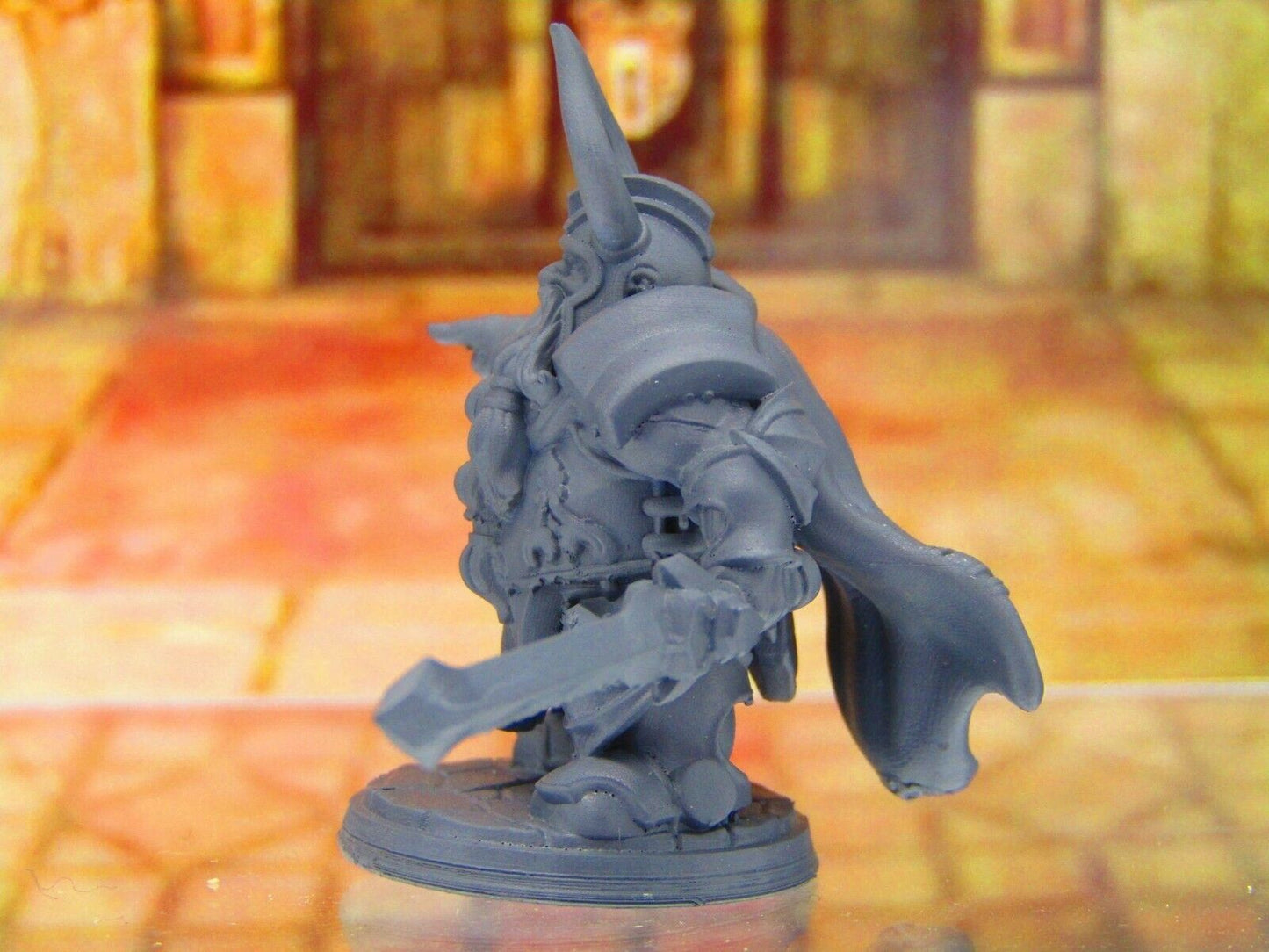 Luther the Dwarven King Fierce Leader Dwarf Mini Miniature 3D Printed Model DnD