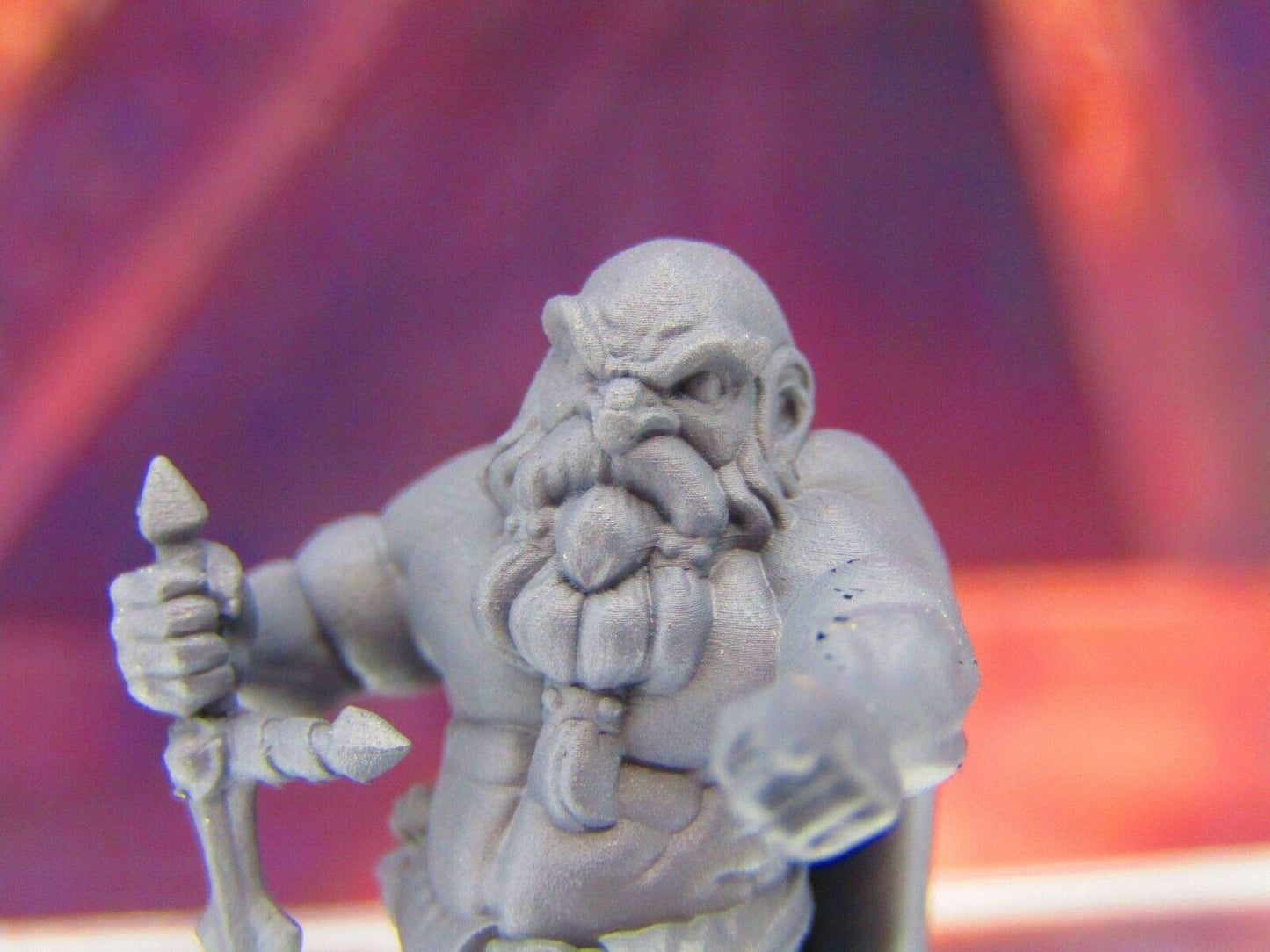 Ordain the Insane Battleworn Berserker Dwarf Mini Miniature 3D Printed Model DnD