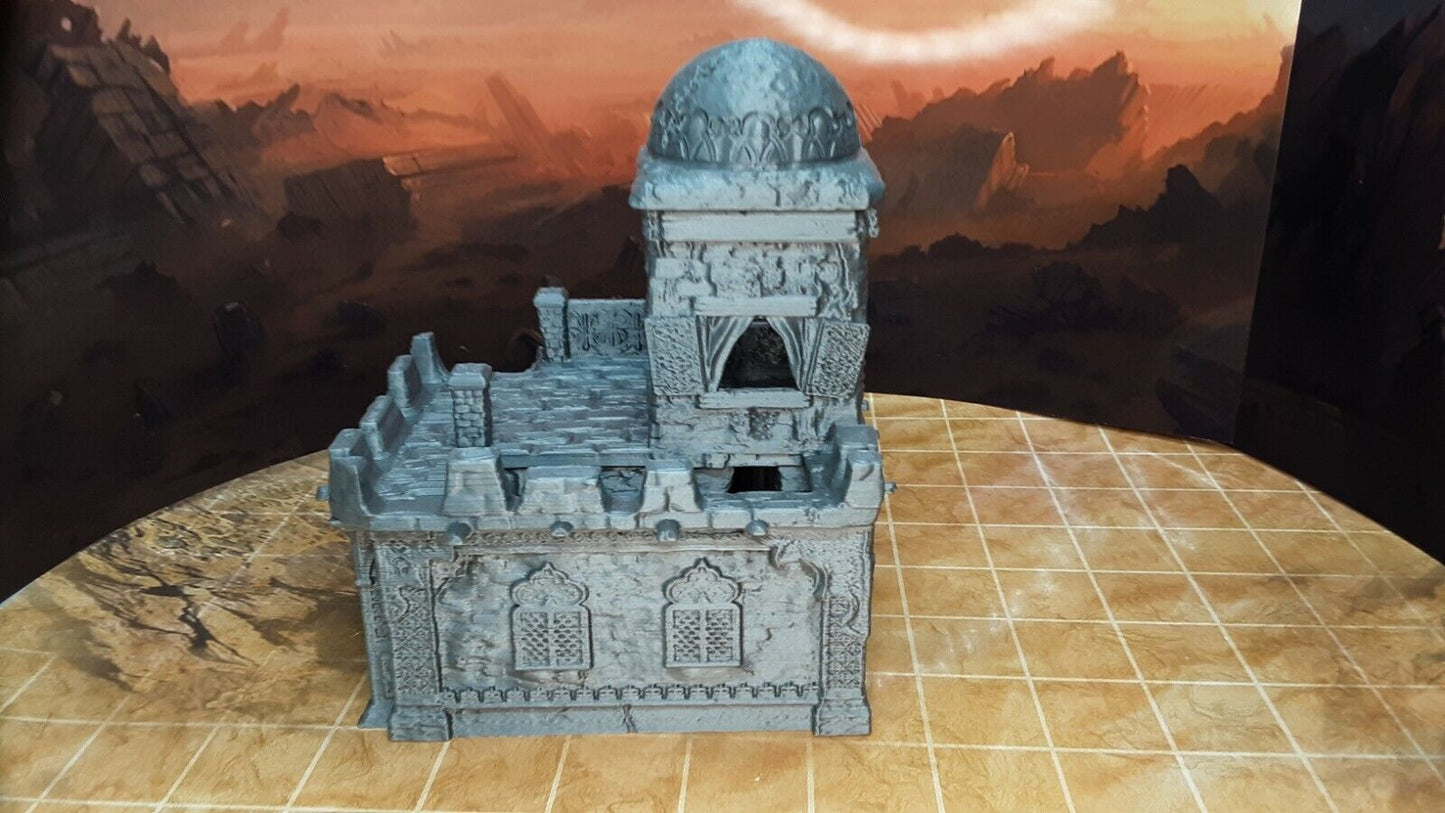 2 Floor Domed Roof Desert House Removable Floors Scatter Terrain Scenery