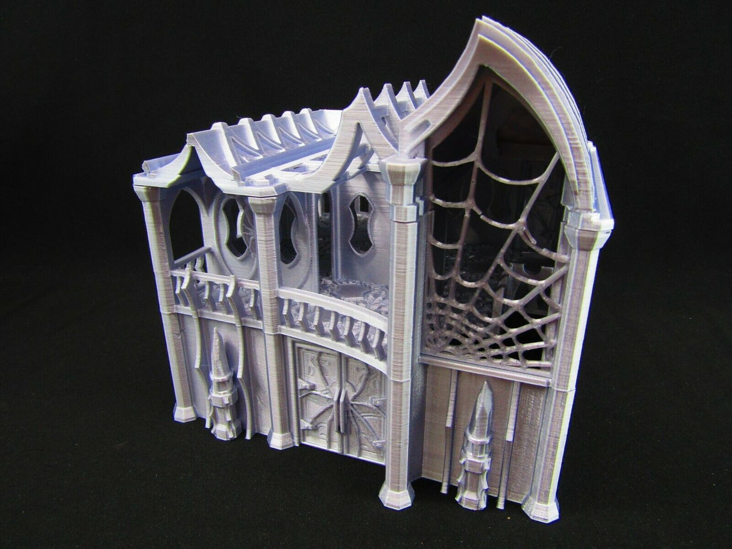 Dark Elf Nobles House Mansion Scatter Terrain Scenery 3D Printed Mini Miniature