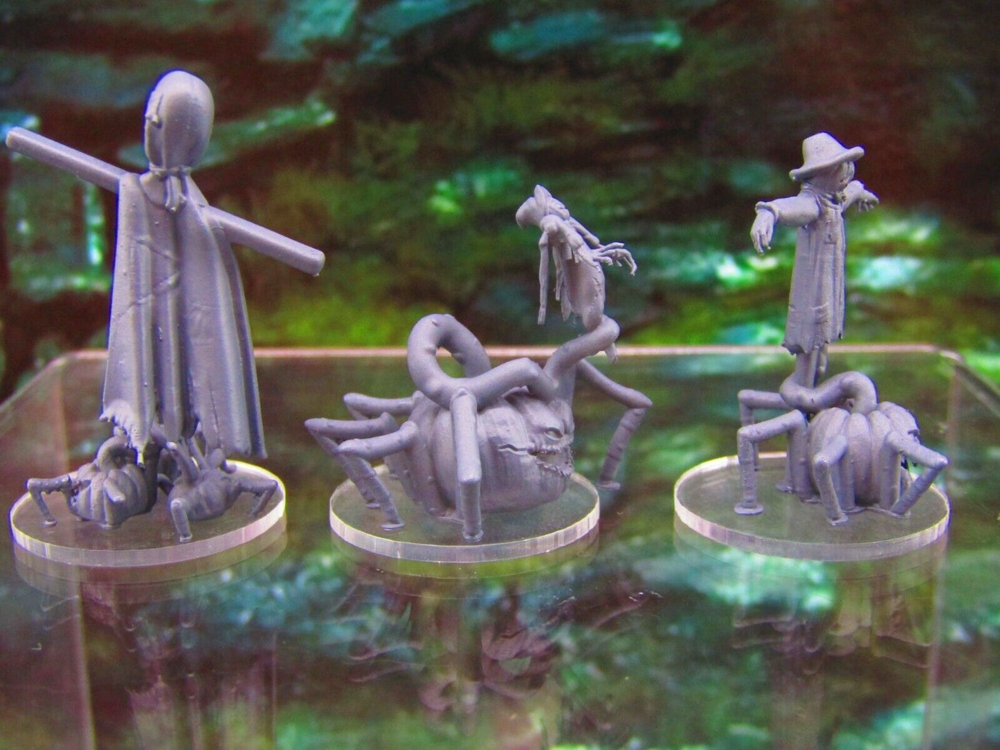 3pc Mutant Pumpkin Jack o Lantern Blights Mini Miniatures 3D Printed Model 28/32