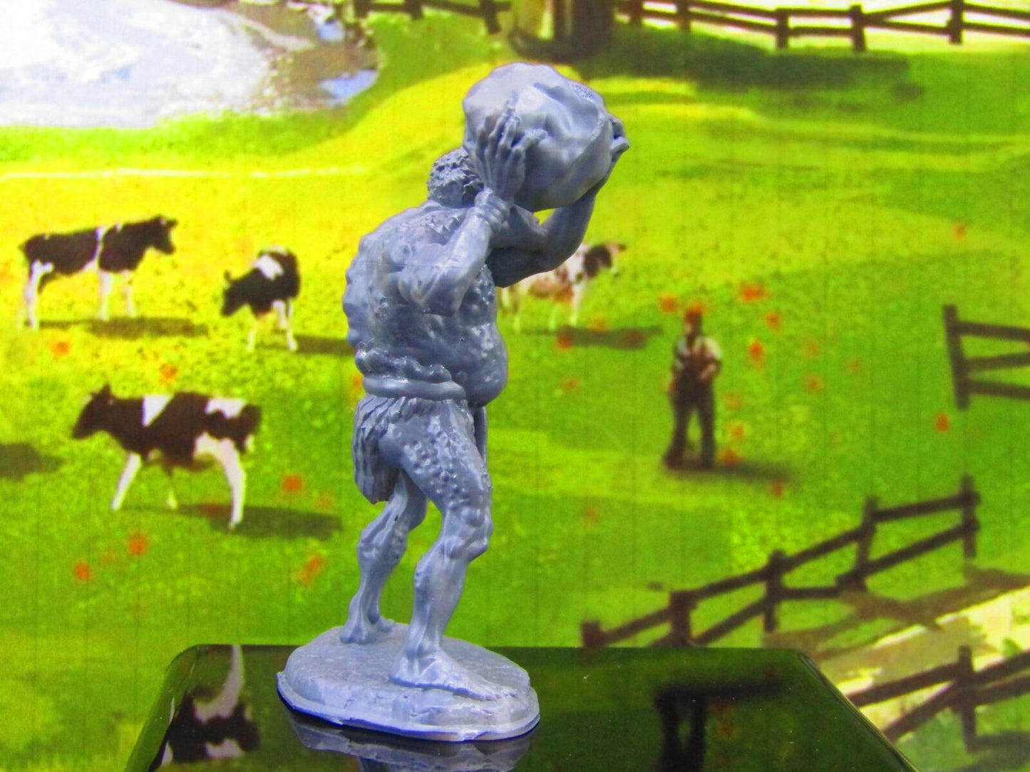 Troll Throwing Rock Monster Encounter Mini Miniature Model Character Figure