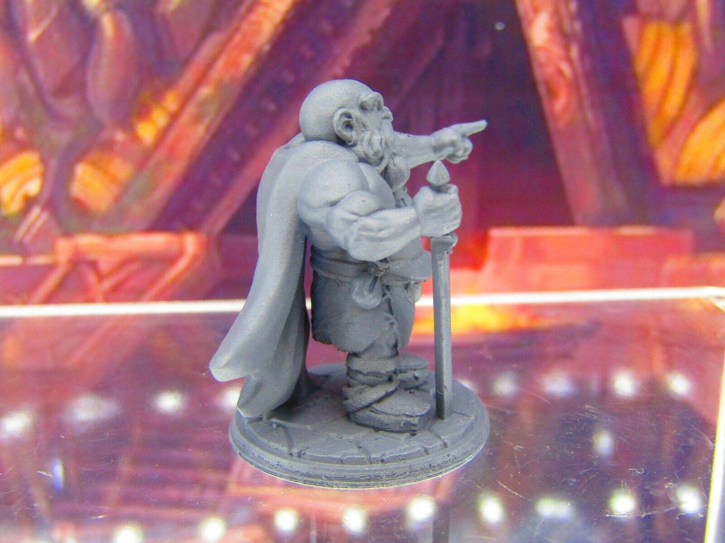 Ordain the Insane Battleworn Berserker Dwarf Mini Miniature 3D Printed Model DnD