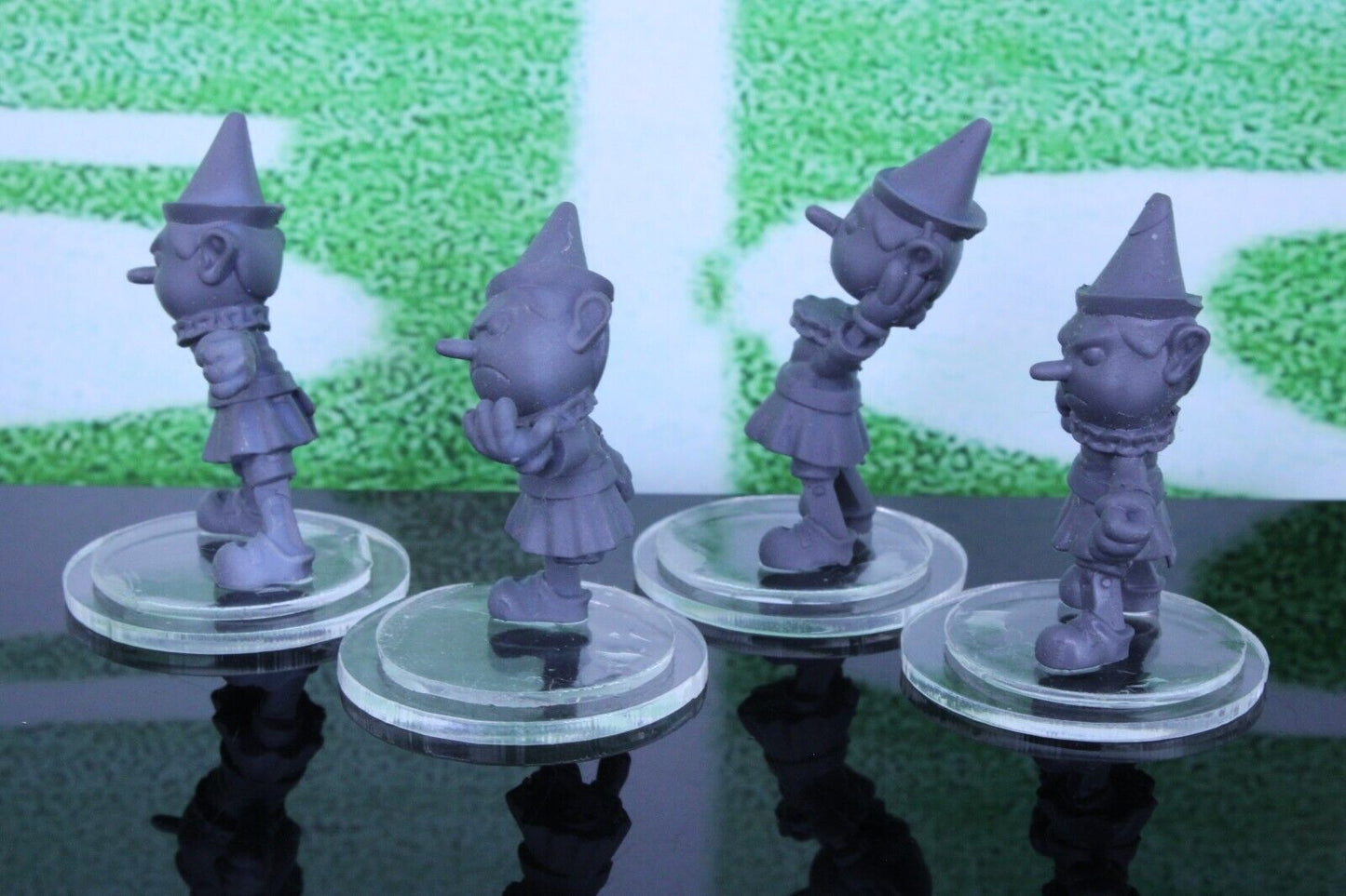 4pc Puppet Throwers Mini Miniature Player Tabletop Blood Fantasy Football Bowl