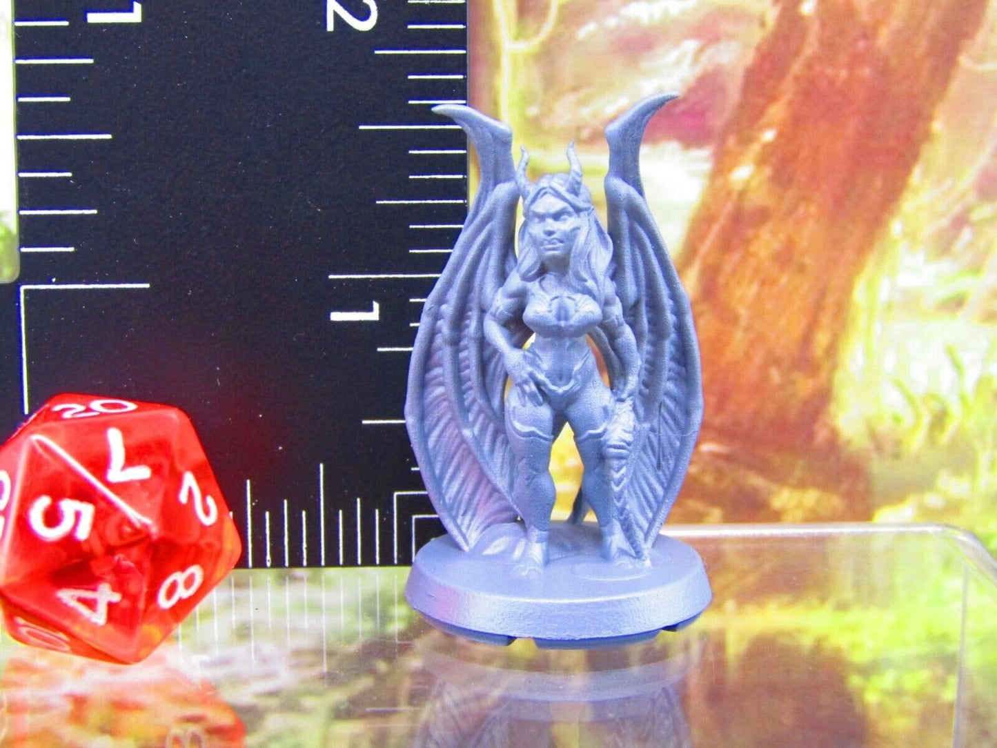 Succubus Demon Mini Miniatures 3D Printed Resin Model Figure 28/32mm Scale RPG