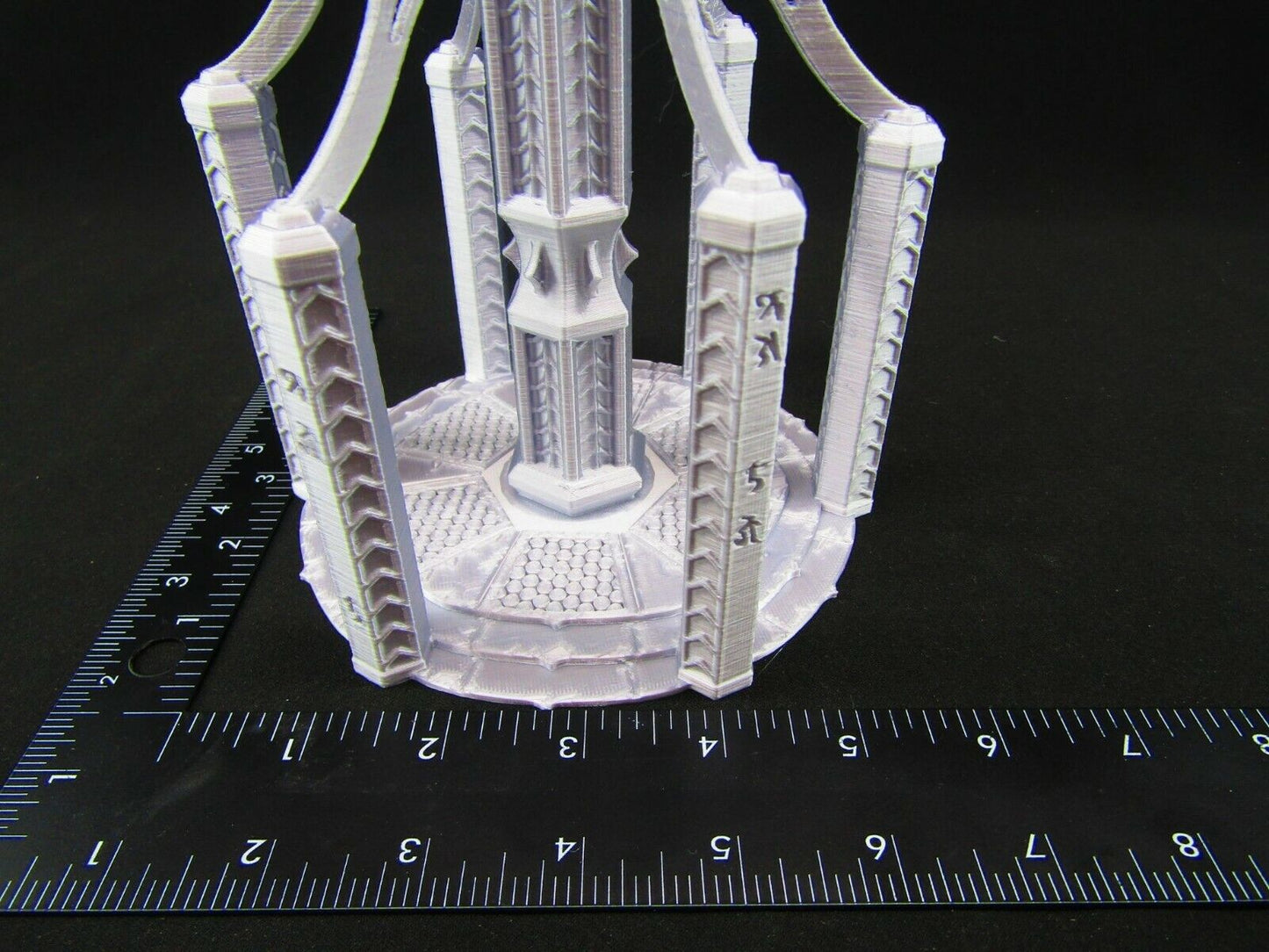 Summoning Circle Magic Tower w/ Flame Mini Miniature Figure 3D Printed Model