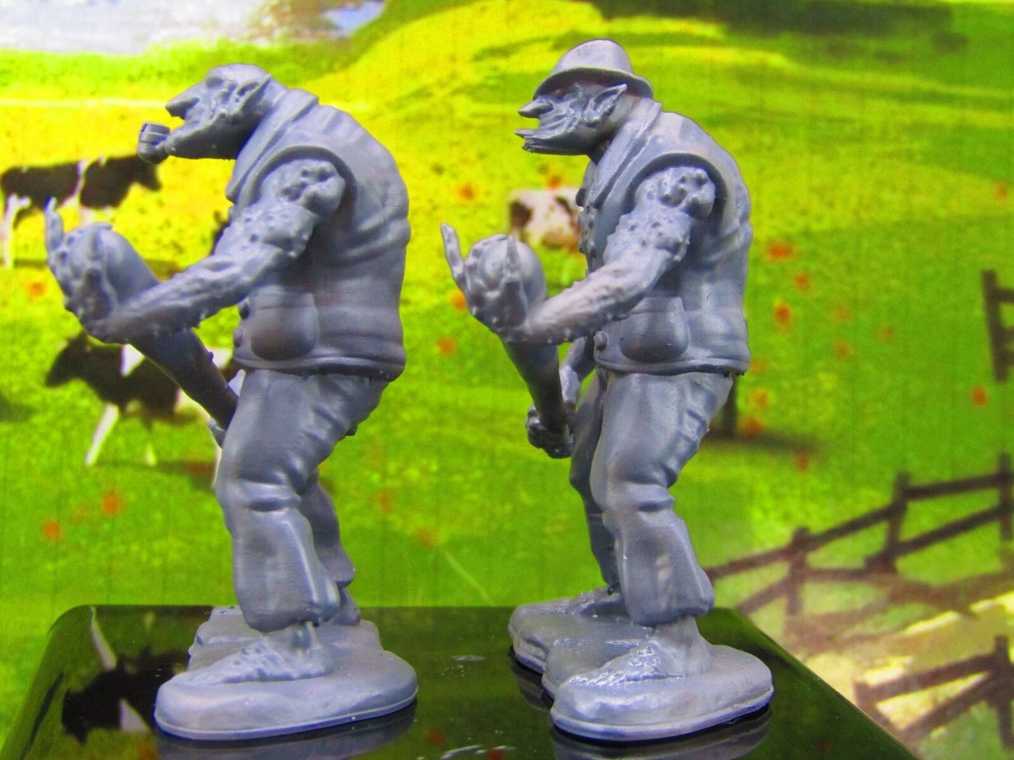 Troll Gangster Pair Monster Encounter Mini Miniature Model Character Figure