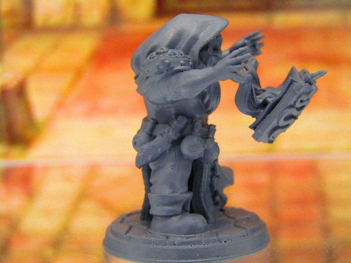 Kamli the Summoner Wizard Sorcerer Dark Magician Dwarf Mini Miniature 3D Print