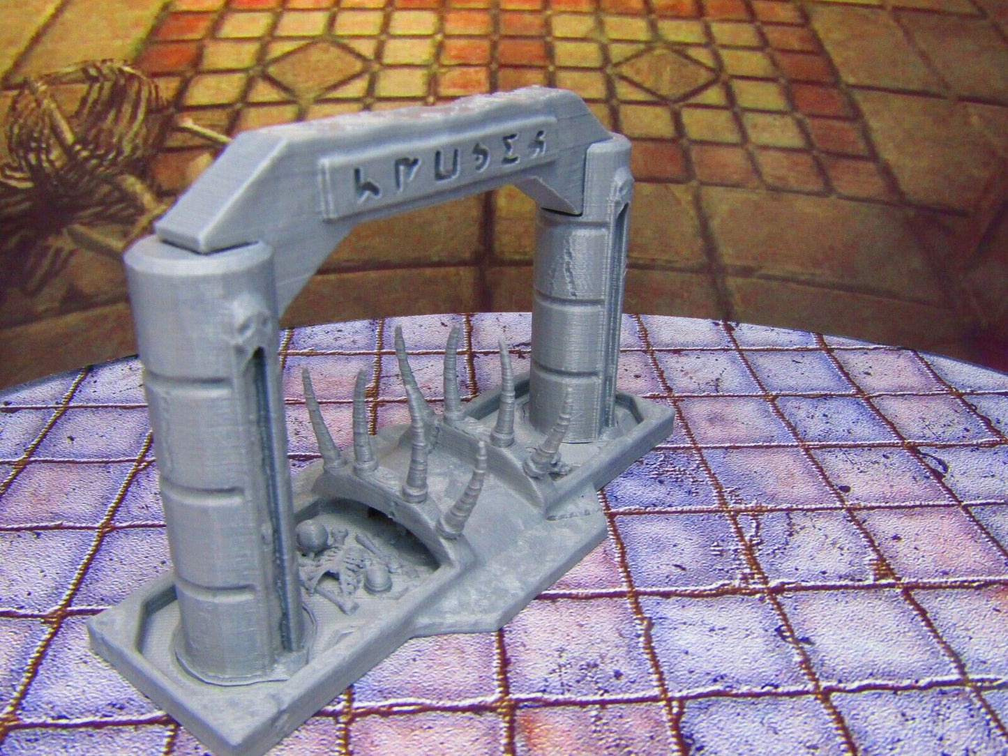 River of Blood Crossing Entryway Archway Bridge Entrance Scenery Scatter Terrain