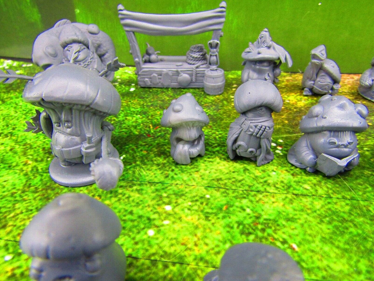 25pc Shroomie Myconid Characters Set Mini Miniature Model Character Figure