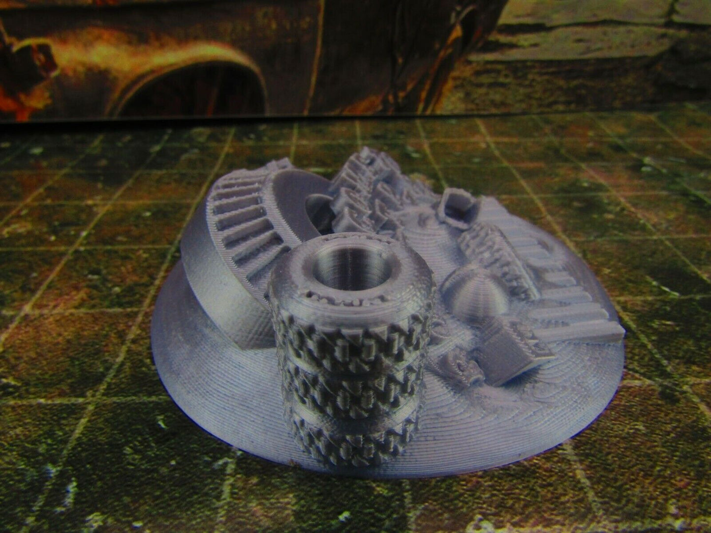 Rocket Park Dilapidated Amusement Park Sign Scatter Terrain Scenery Wasteland