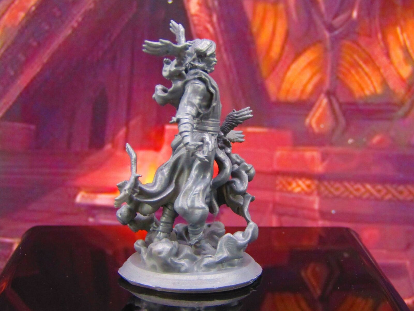 Ravens Mage Crow Master Wizard Sorcerer Mini Miniature Model Character Figure