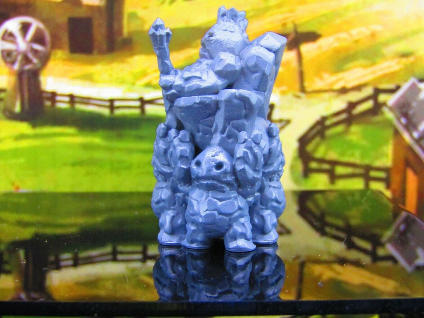 Clod King on Throne Earth Elemental Dirt Folk Mini Miniature Model Character