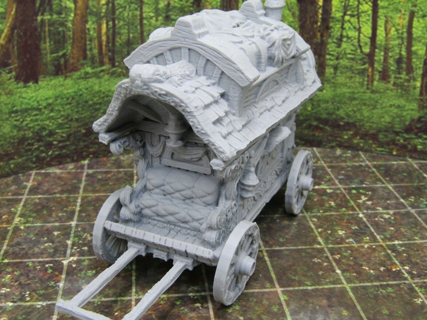 Aristocrat Carriage Wagon & Horse Scenery Terrain 3D Printed Model 28/32mm Scale