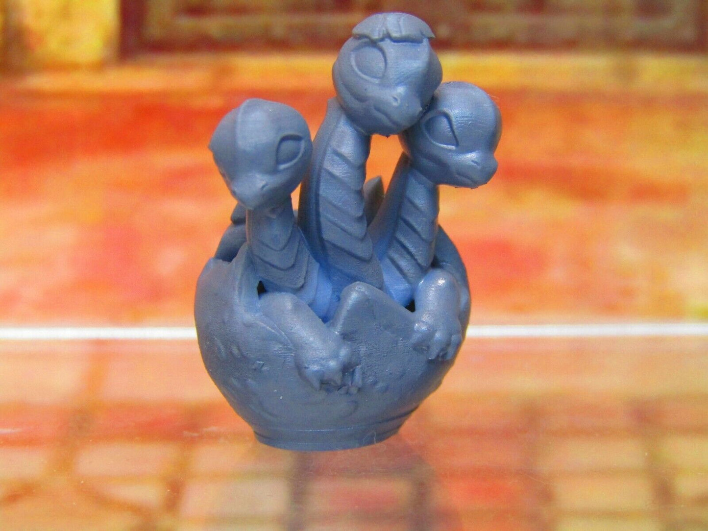 Baby Hydra in Shell Monster Companion Mini Miniatures 3D Printed Model 28/32mm