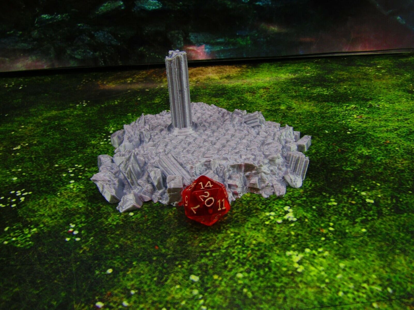 Ancient Building Ruins Foundation 2 Scatter Terrain Scenery Mini Miniature Model