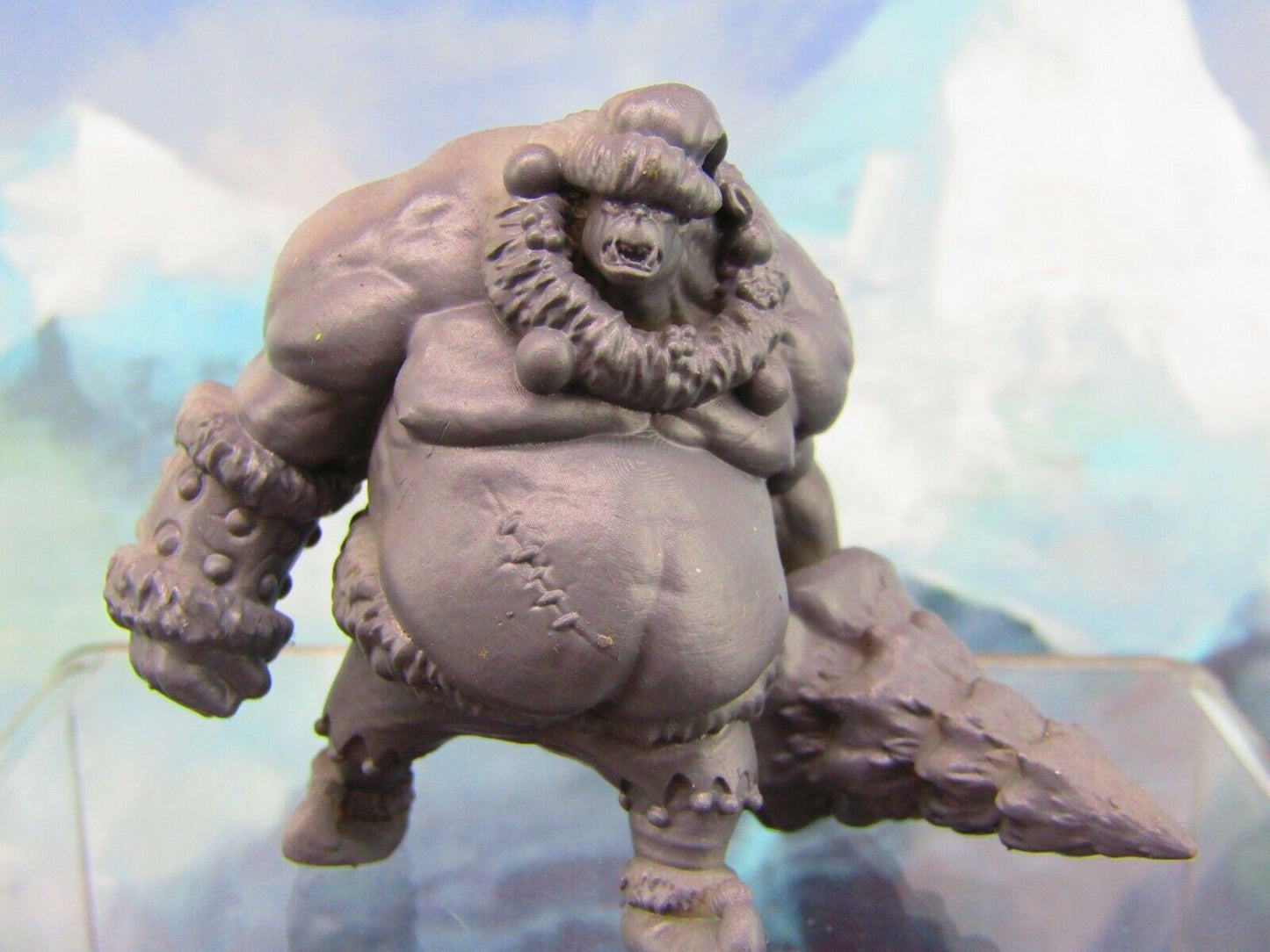 Festive Christmas Holiday Ogre Monster Mini Miniature Figure 3D Printed Model