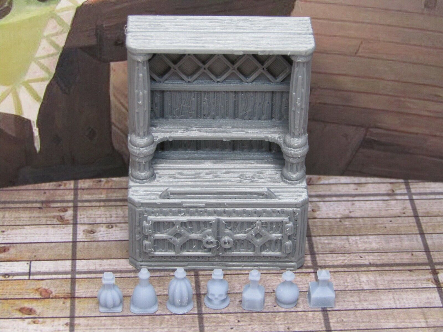 26 Piece OpenLock Modular Tavern Bar Set Dungeons & Dragons 28mm Scatter Terrain