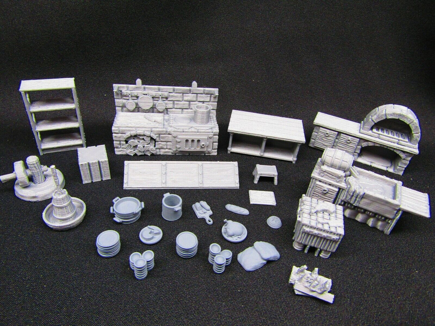 22p Inn Tavern Restaurant Kitchen w Stove, Sink etc Scenery Scatter Terrain
