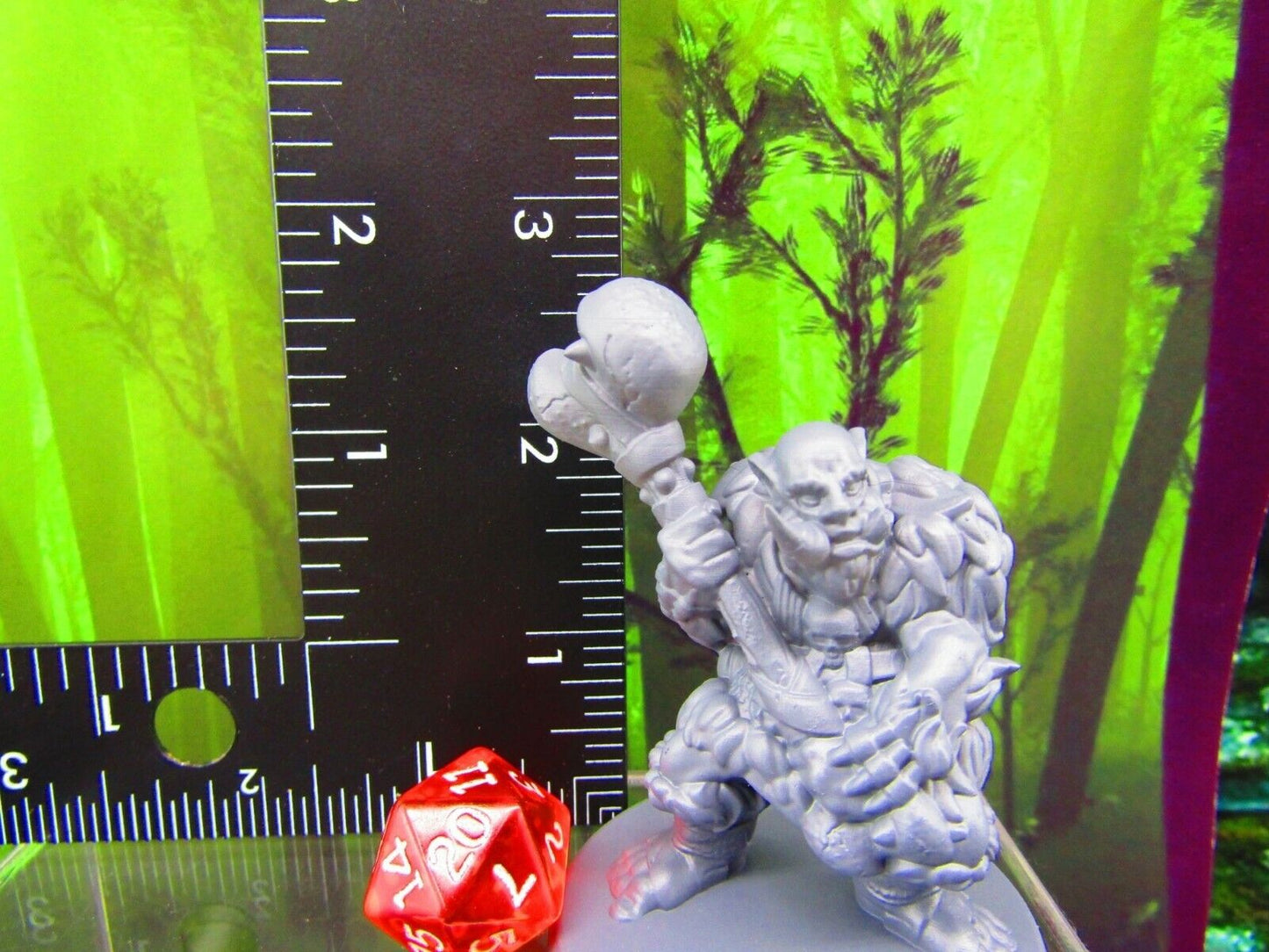 Large Male Troll Mini Miniatures 3D Printed Resin Model Figure 28/32mm Scale RPG