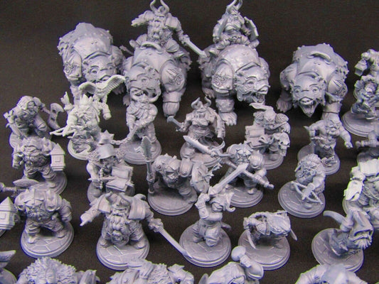 61pc Hold my Dwarf Set Mini Miniatures 3D Printed Player Characters NPC 28/32mm